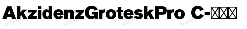 AkzidenzGroteskPro C字体转换